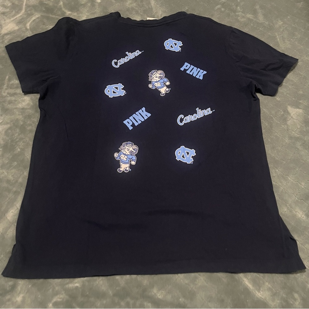 Victoria's Secret Pink UNC Navy‎ Tee
